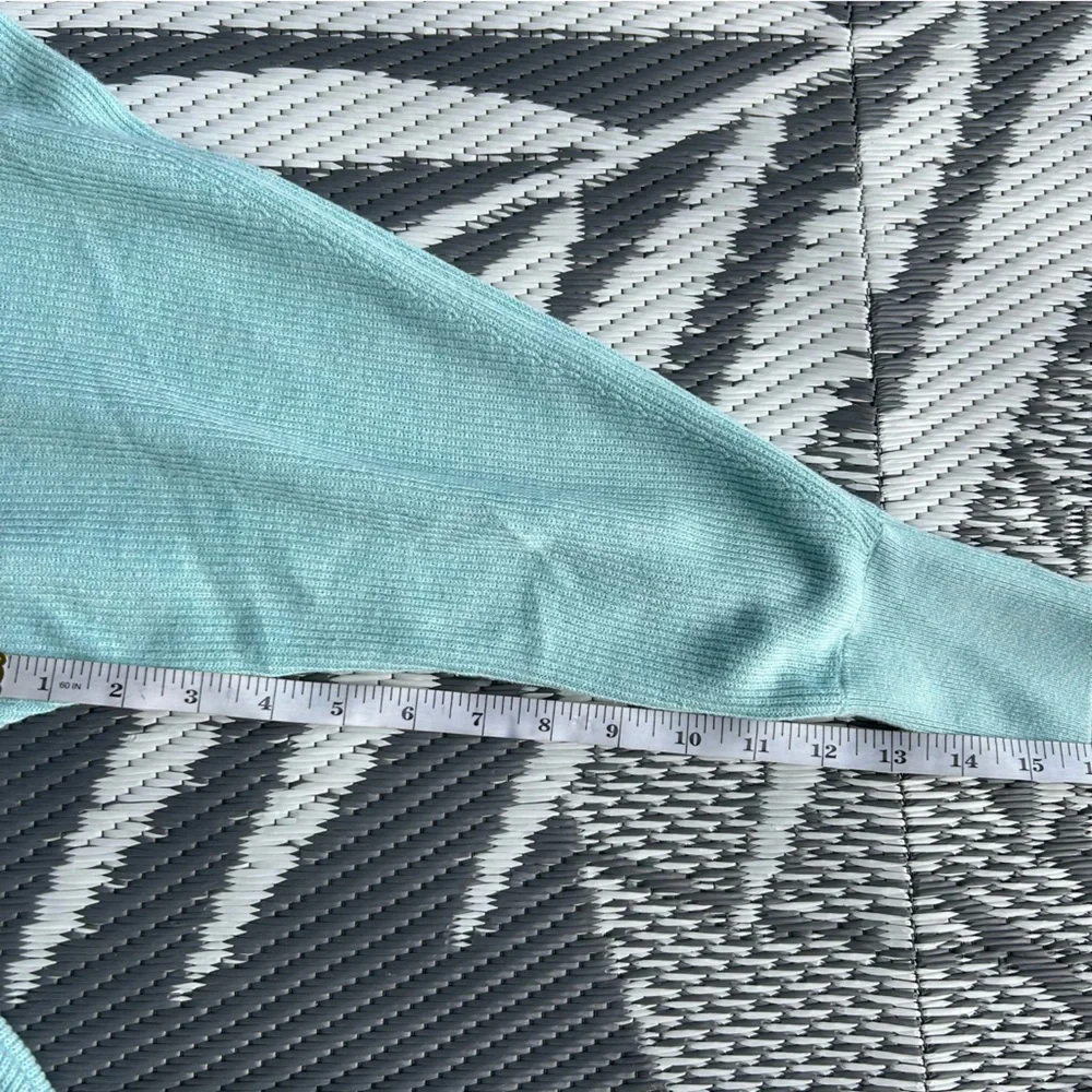 Tommy Bahama Women’s Bonita Boatneck Dolman Sleeve Aqua Sweater Size S - Picture 7 of 8